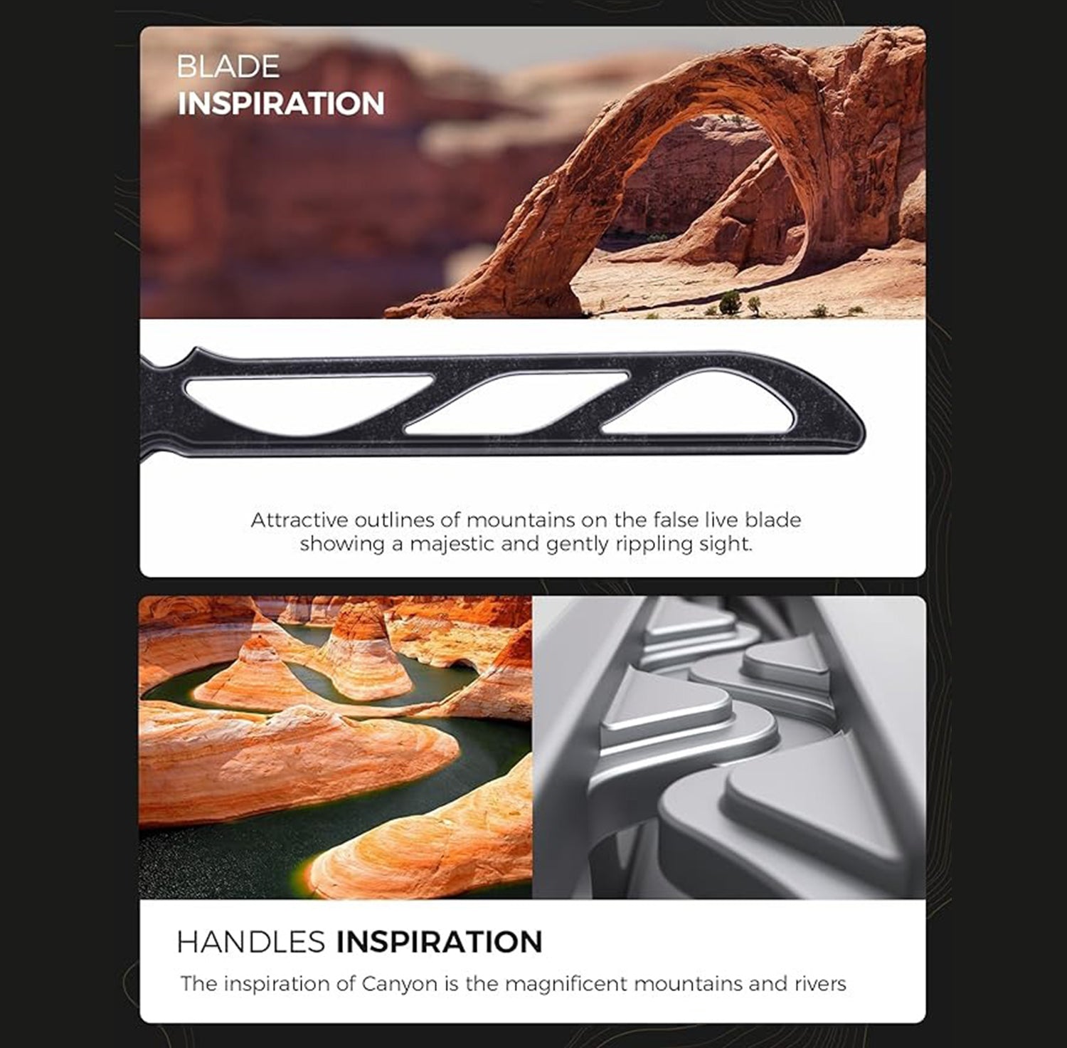 Canyon Balisong Butterfly Knife, Stainless Steel Handle & Blade, Live Blade, Sharpened Edge, Tactical Folding Knife for EDC and Collection