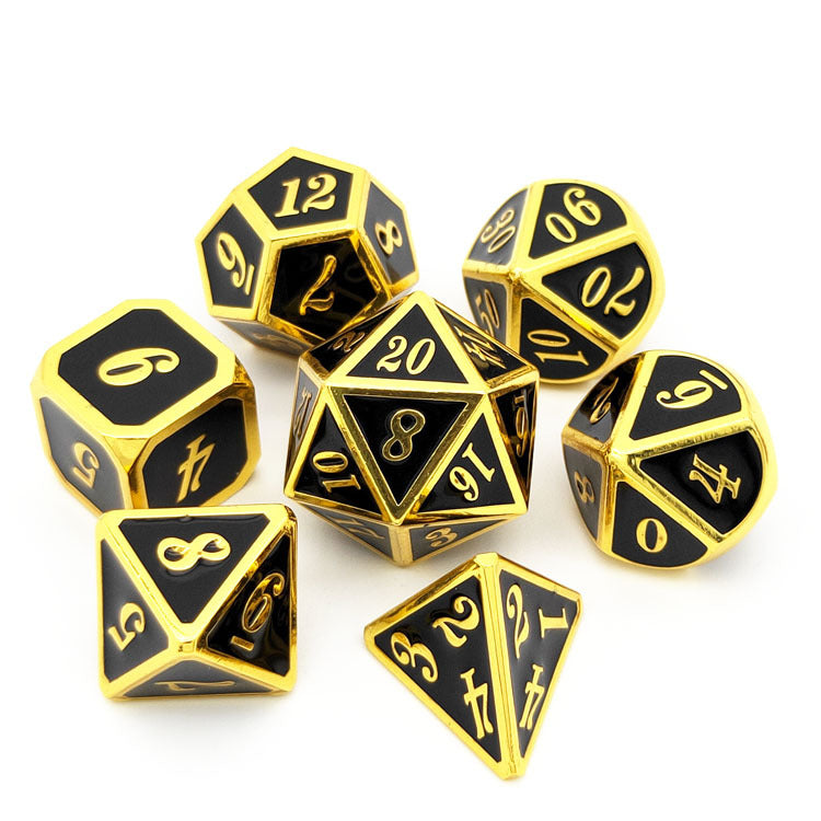 Premium Irregular Metal Polyhedral Dice Set, Multi Sided Dice for Tabletop RPG Dungeons & Dragons Role Playing Board Game