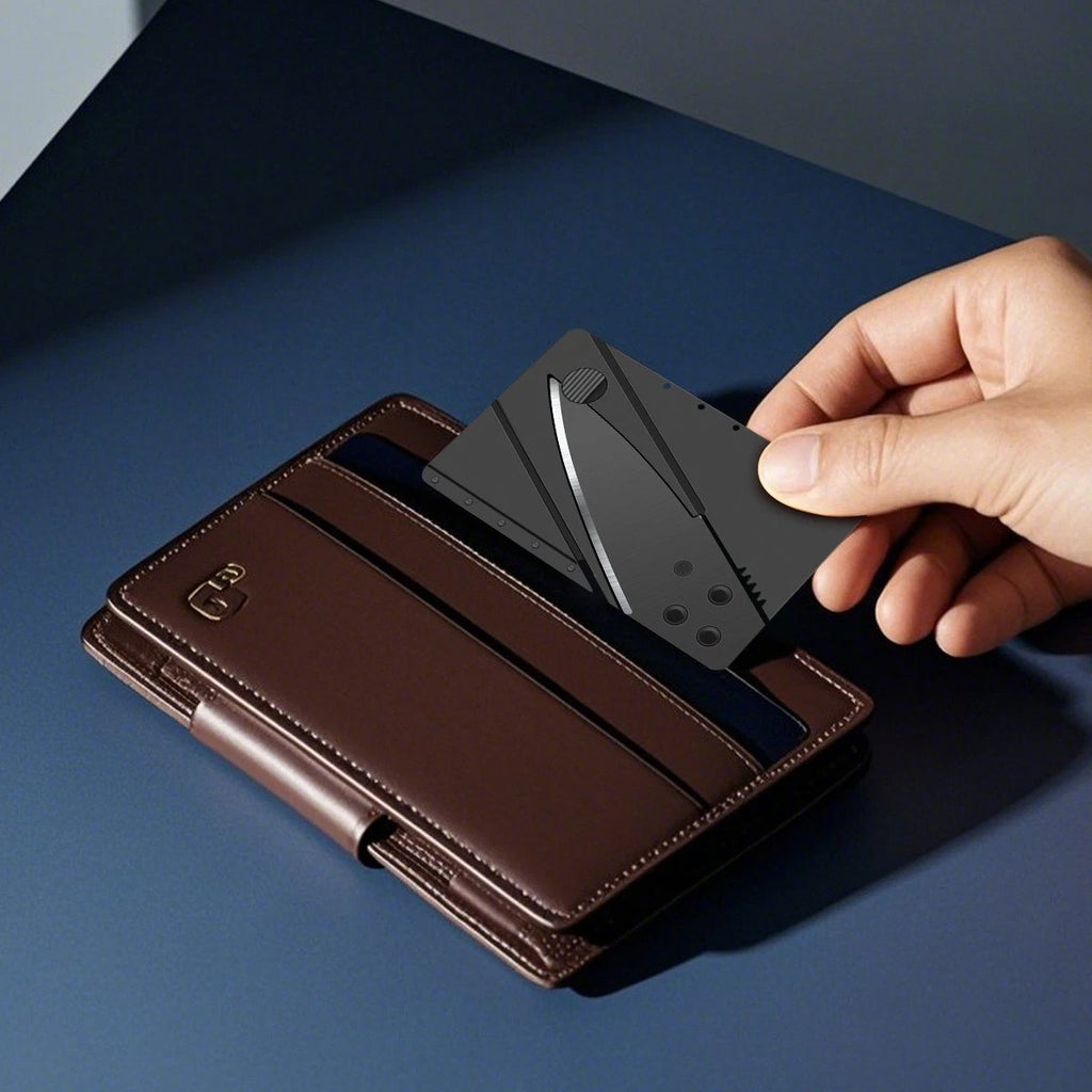 Lot Portable Credit Card Knives Folding Wallet Thin Pocket Survival Micro Knife