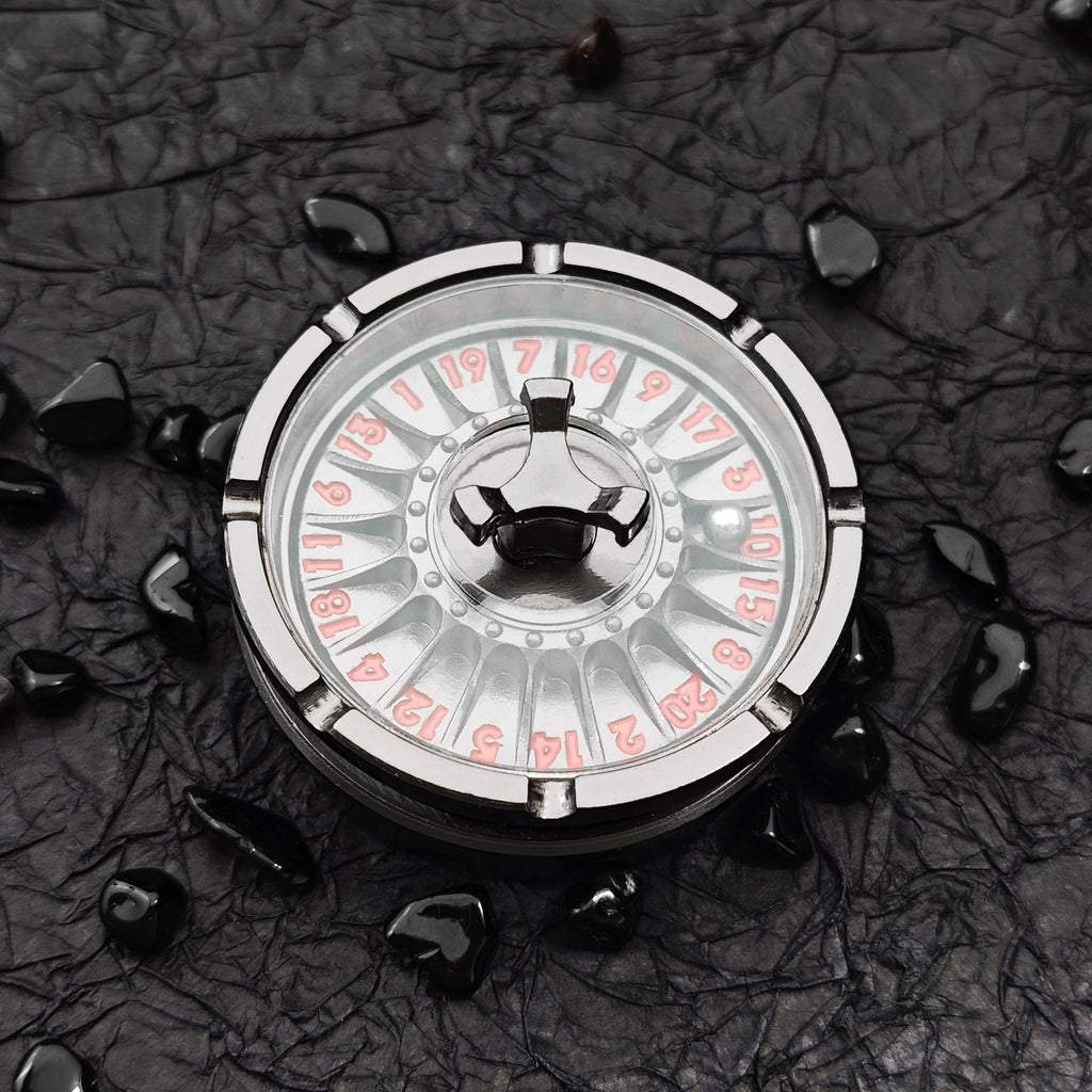 Metal Rotating D20 Dice Spinner for DND, Spin Dial D20 Die for Dungeons and Dragons, COC, Call of Cthulhu, RPG, TRPG, Tabletop Role Playing Games